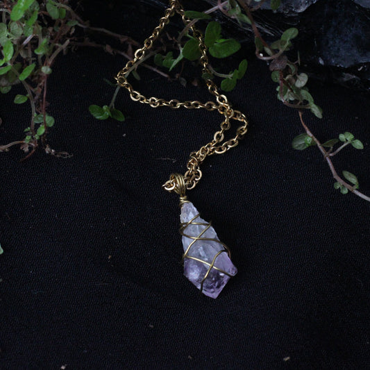 Amethyst Gold Necklace