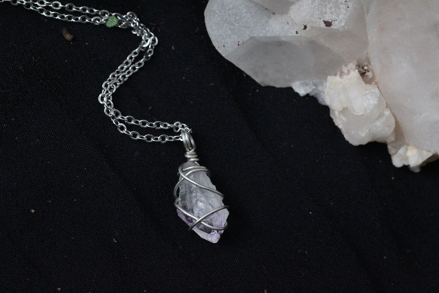 Amethyst Silver Necklace