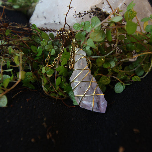 Amethyst Gold Necklace