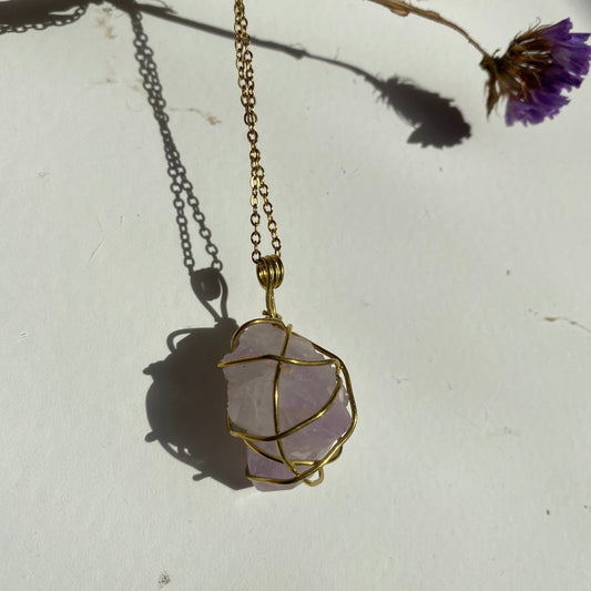 Amethyst Gold Necklace